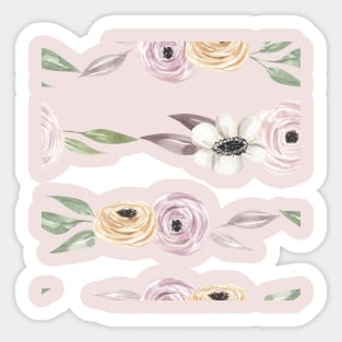 Vintage Floral Pattern Sticker